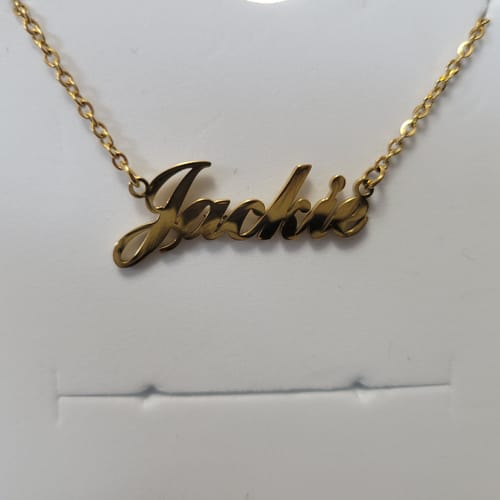 Customer photo review of Personalized Name Necklace