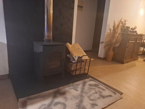 Customer photo review of Rack Leñero Organizador Para Leña Con Estante Homilu