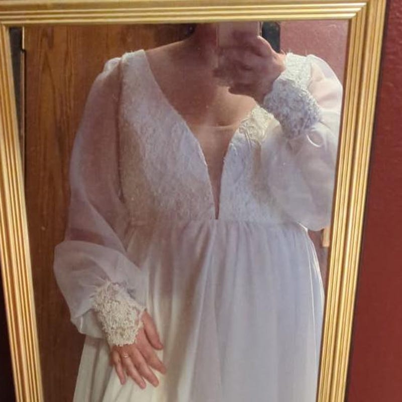 Customer photo review of Light Nude Stretch Netting Fabric