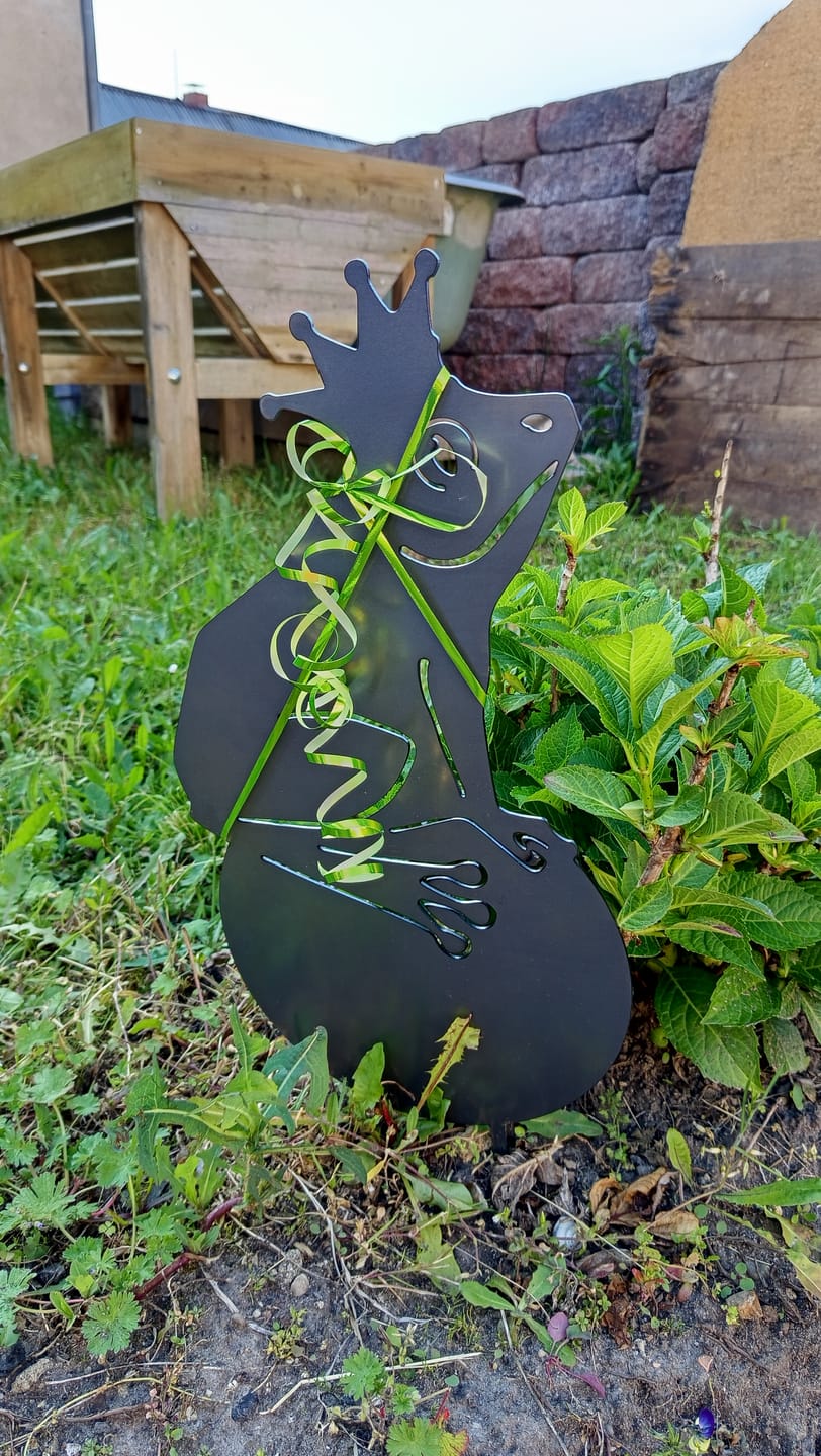 Customer photo review of Gartenstecker Froschkönig