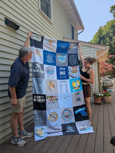 Customer photo review of Classic T-Shirt Blanket