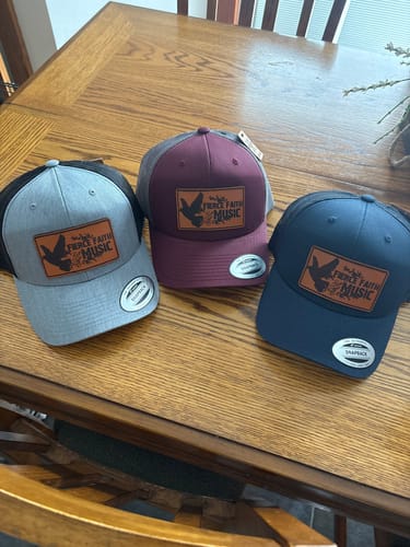 Customer photo review of (6 Pack) Custom Leather Patch Hats Wholesale
