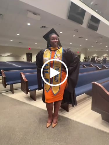 Customer video review of Personalized Sigma Gamma Rho Yellow Graduation Stole School And Org Style