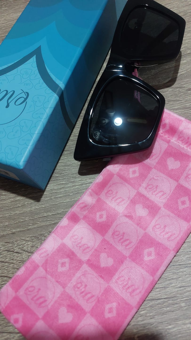 Customer photo review of Black Diva Logo Sunglasses