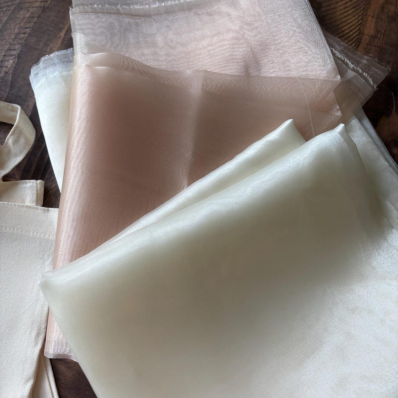 Customer photo review of Light Nude Stretch Netting Fabric