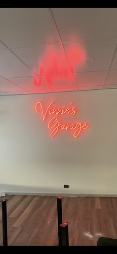 Customer photo review of Custom Neon Sign