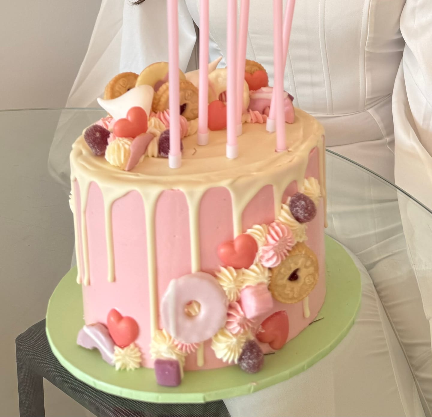Customer photo review of Pretty In Pink Cake