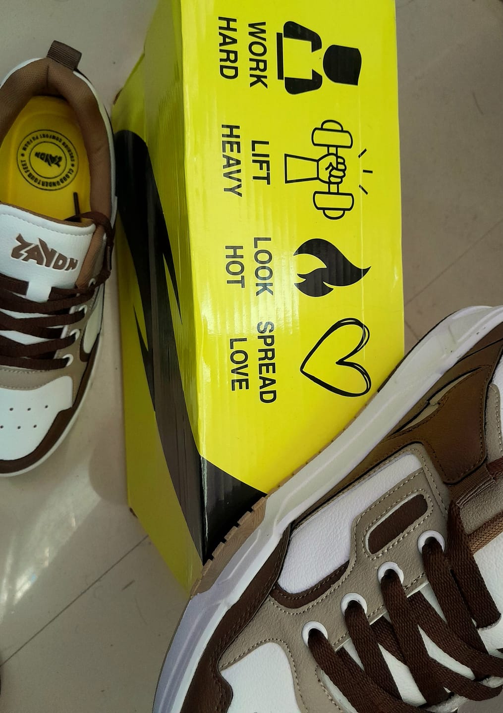 Customer photo review of COOPER Beige Brown