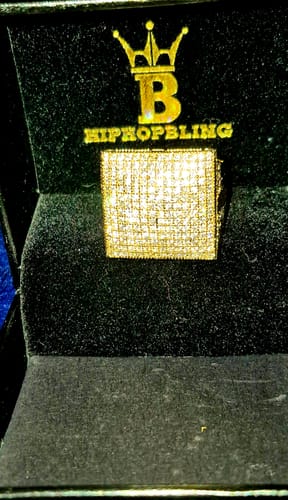 Customer photo review of FREE XL Mega Icey CZ Lemonade Iced Out Ring - Shipping