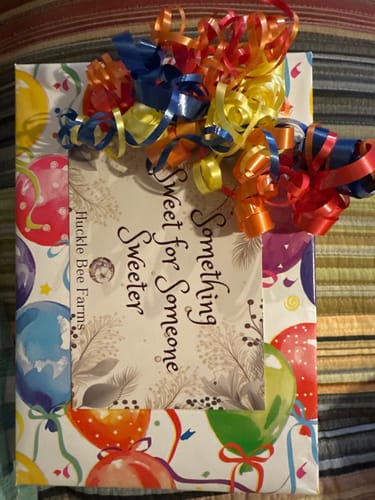 Customer photo review of Birthday Balloons Gift Wrap