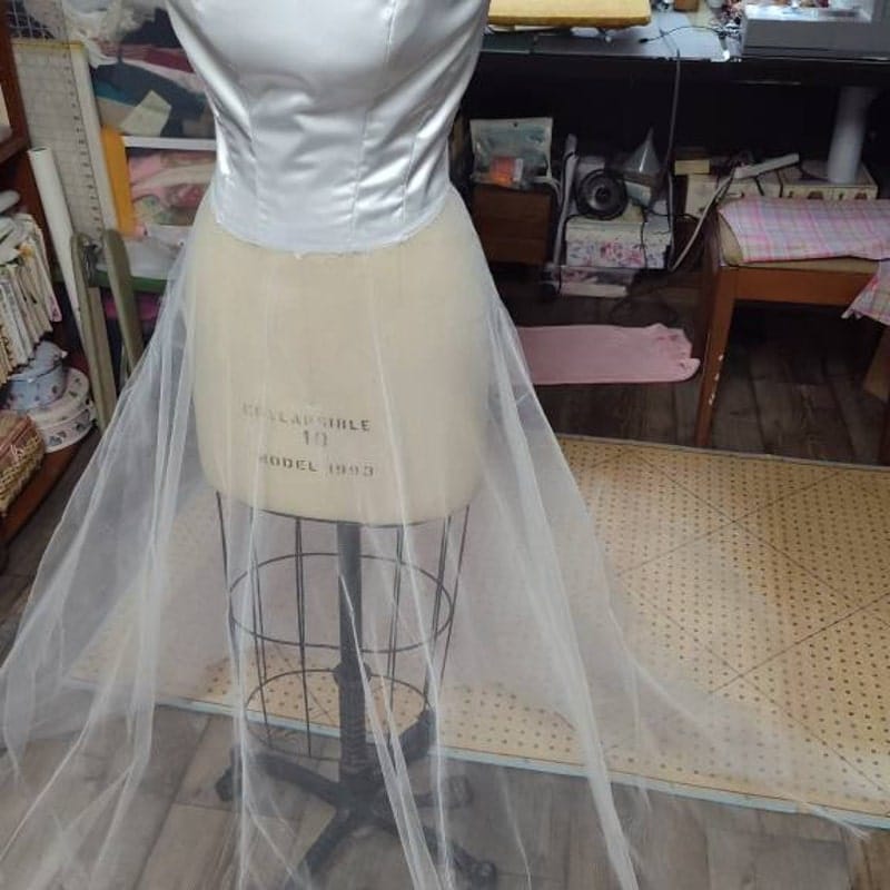 Customer photo review of White Stretch Netting Fabric