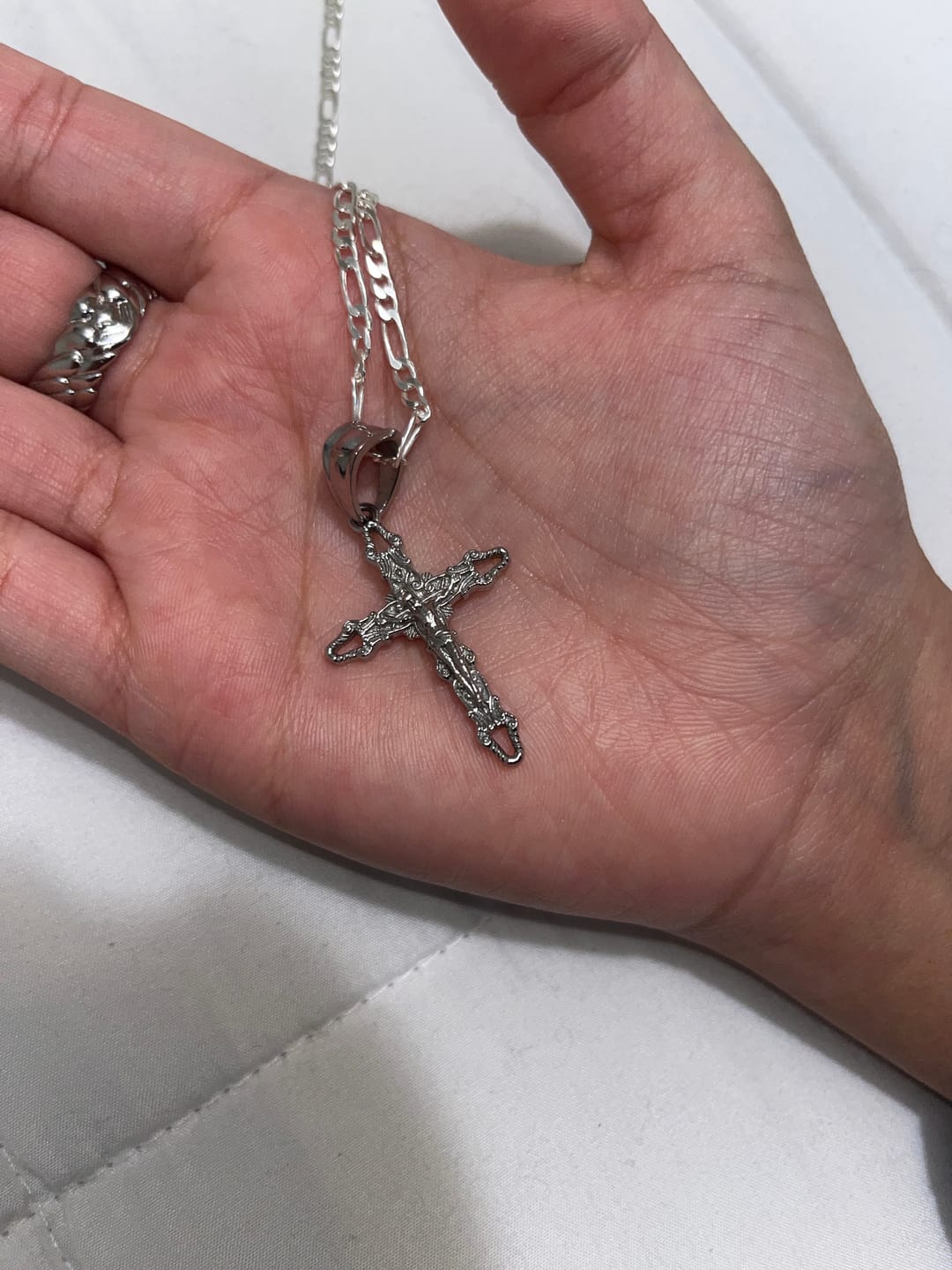 Customer photo review of CRUCIFIX CROSS PENDANT
