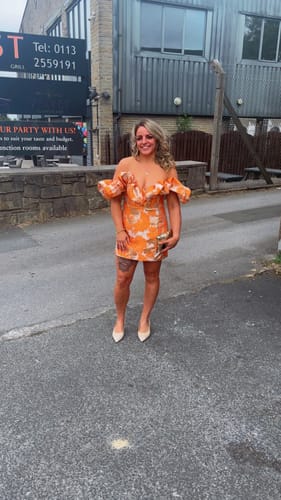 Customer photo review of Jasmin orange  Ruffle (Next Day Delivery available  )