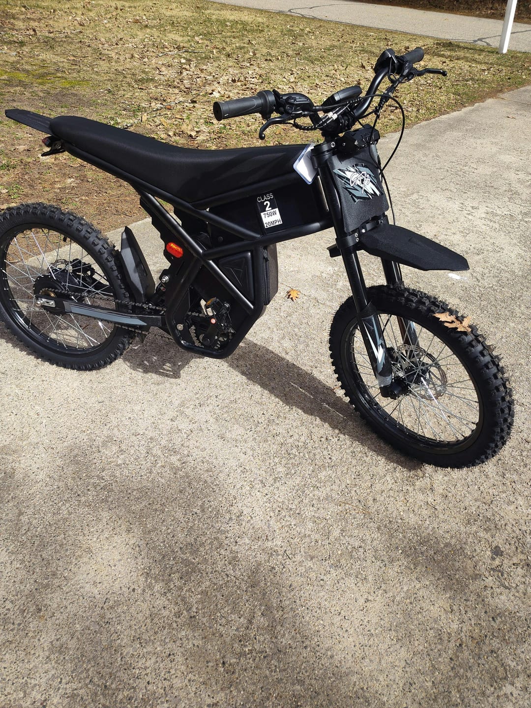 Customer photo review of Electric Dirt Bike, 2400W(Peak) Electric Motorbike, Max 37 MPH & 85 Mile Long Range(Upgraded)