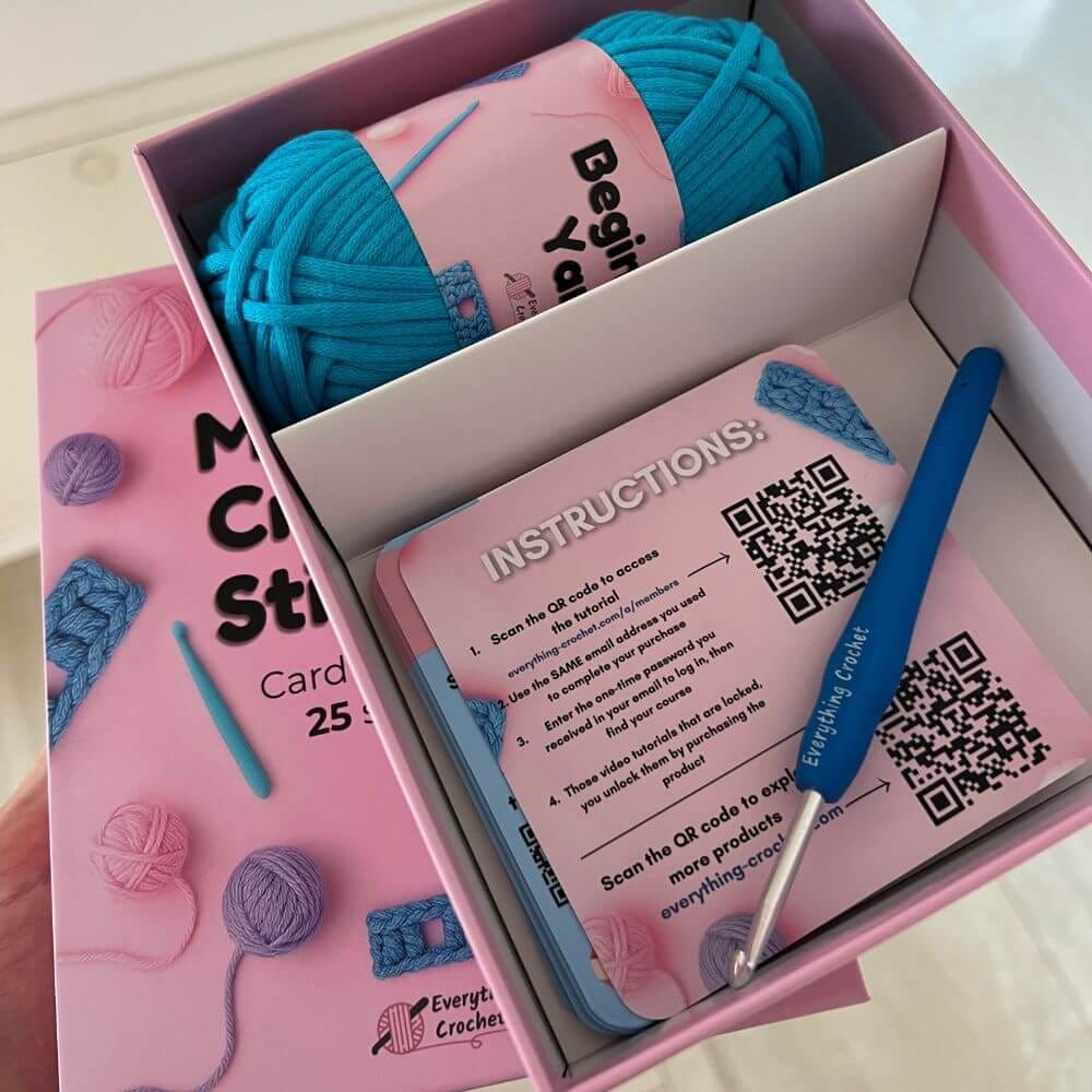 Customer photo review of My First Stitches Crochet Kit