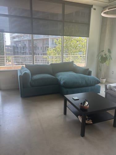 Customer photo review of SoCo 95" Reversible Chaise Sofa