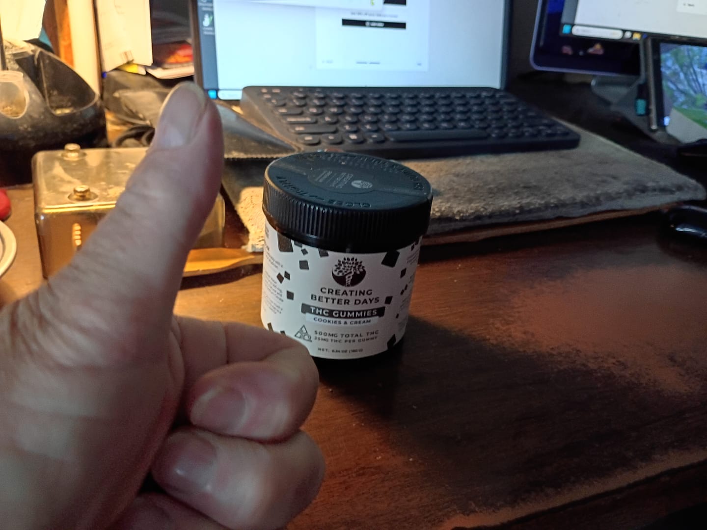 Customer photo review of Cookies & Cream Delta 9 Gummies 500 MG