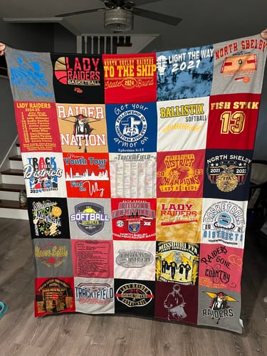 Customer photo review of Project Repat T-Shirt Quilt