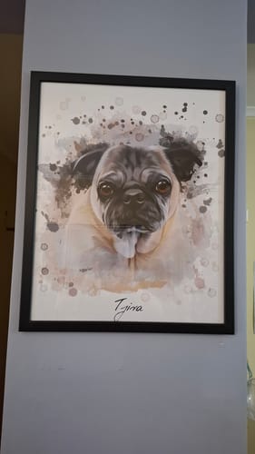 Customer photo review of Πορτραίτο Κατοικίδιου - Ακουαρέλα