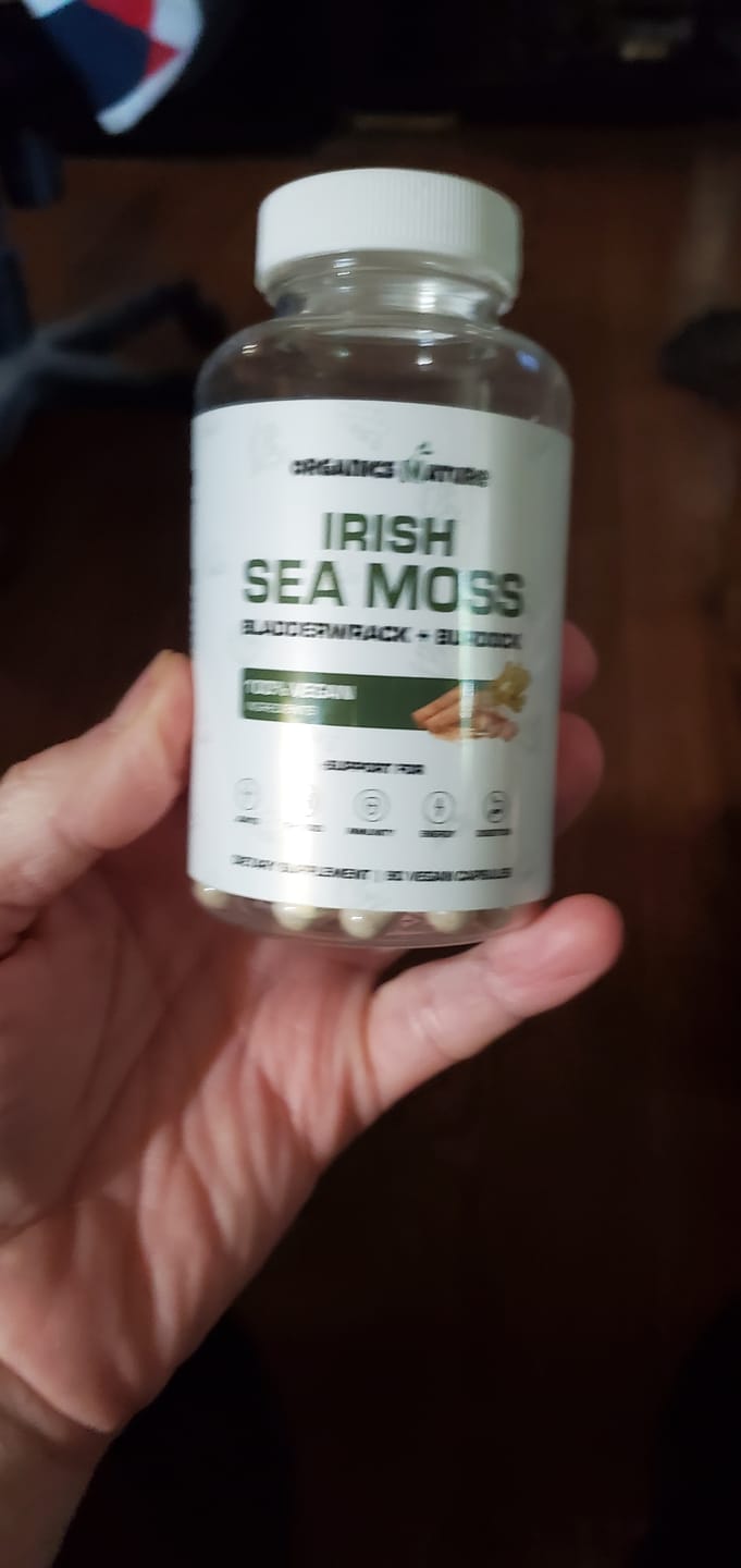 Customer photo review of Sea Moss With Bladderwrack & Burdock Root - 1 Bottle