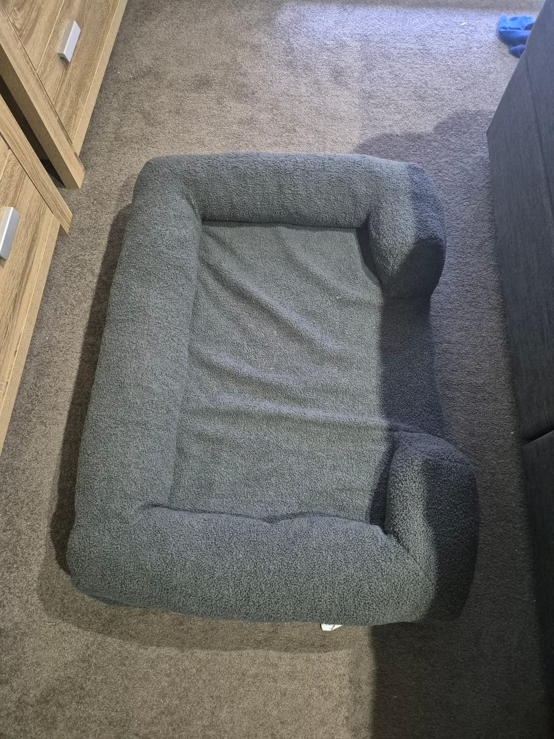 Customer photo review of PaWz Pet Boucle Bed for Dog & Cat