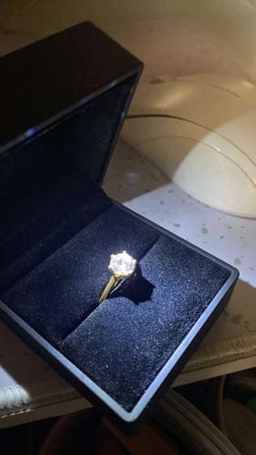 Customer photo review of 1.5ct Lotus Engagement Ring (ON HAND)