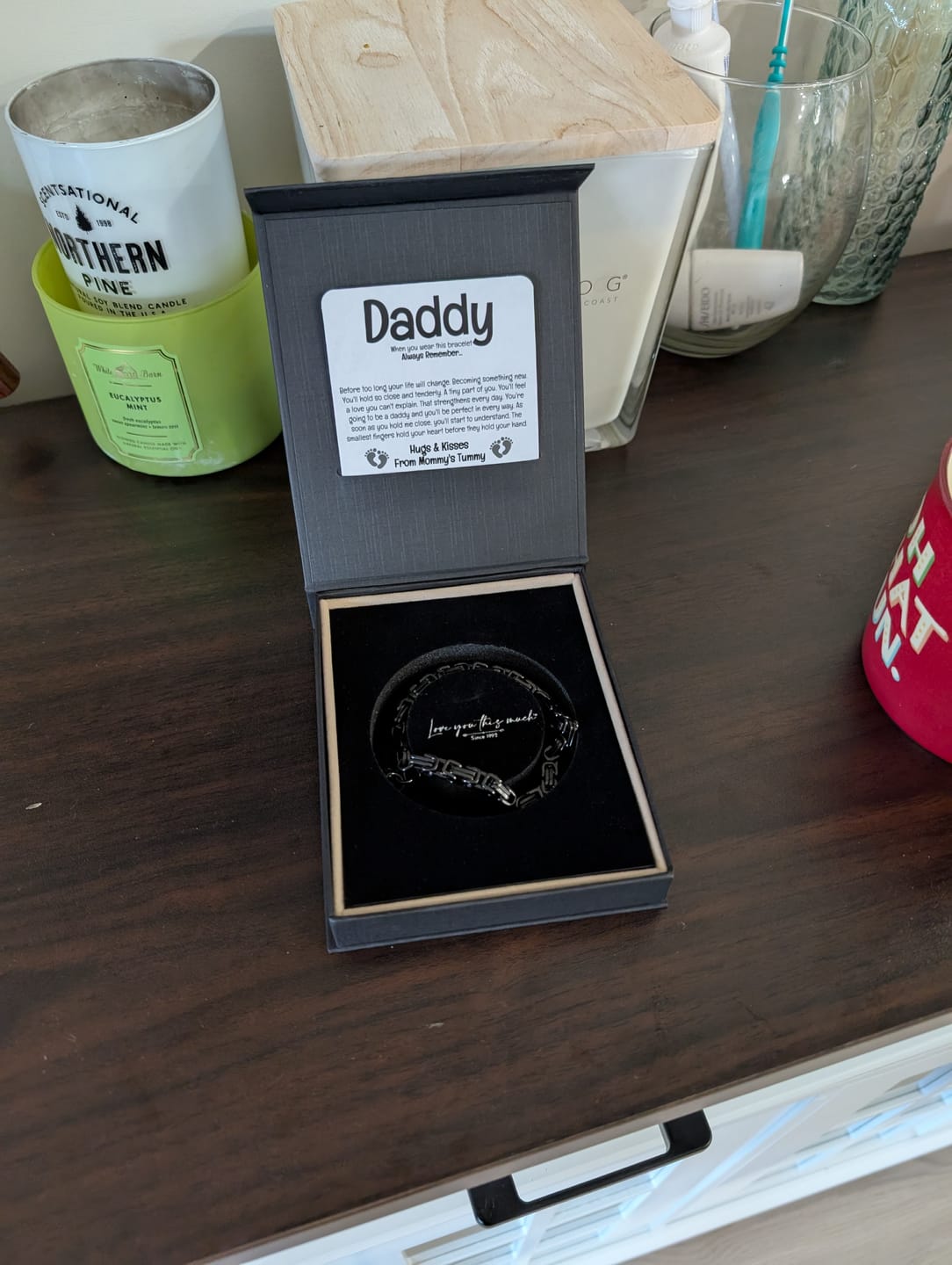Customer photo review of (Almost Sold Out) From Bump Father's Day Classic 5mm Steel Bracelet