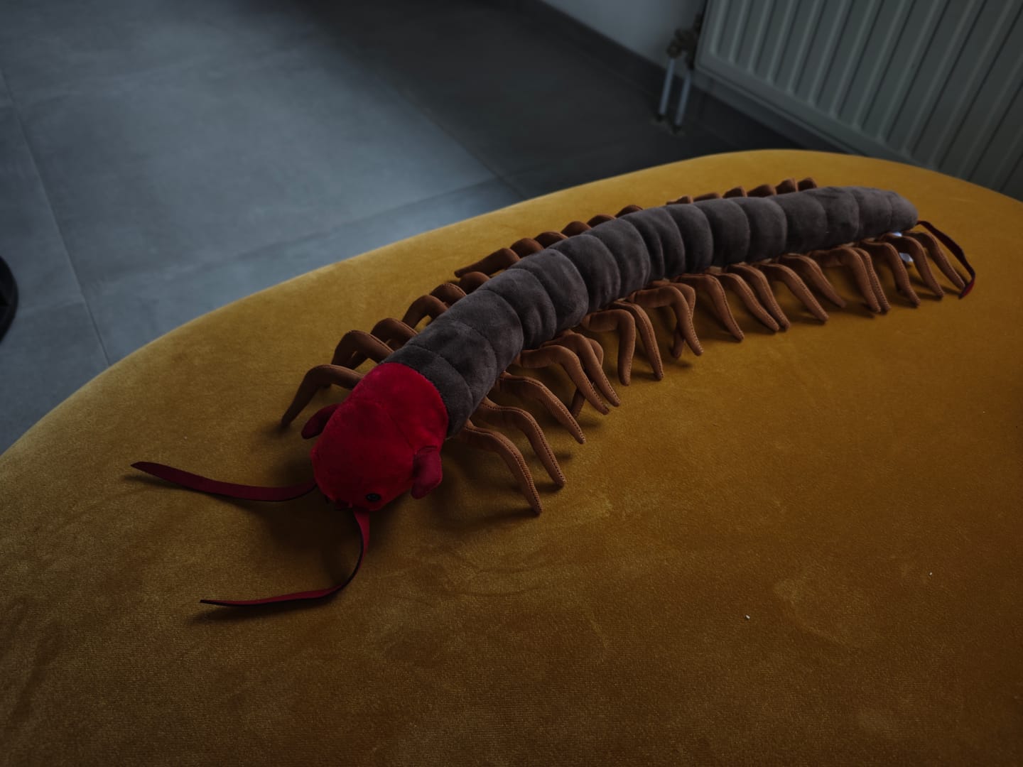 Customer photo review of Chinese Red-Headed Centipede Stuffed Plush Toy