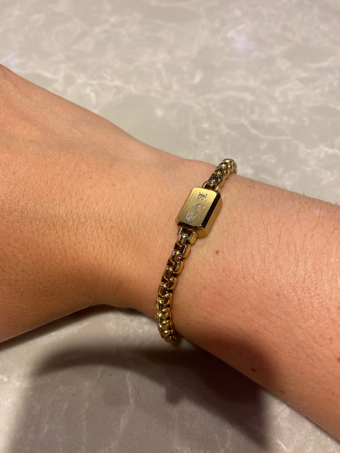 Customer photo review of 5mm Round Box ID Tag Bracelet