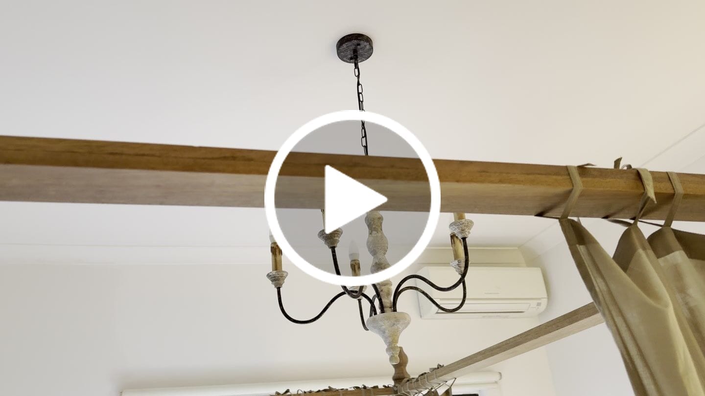 Customer video review of Farmhouse 5-Light Candle Style Chandelier