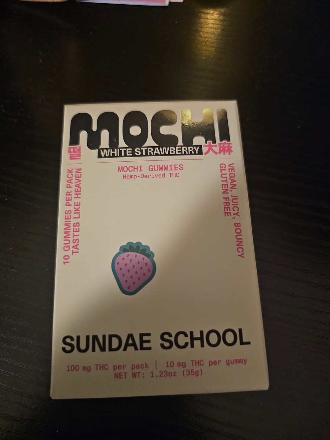 Customer photo review of White Strawberry (10mg)