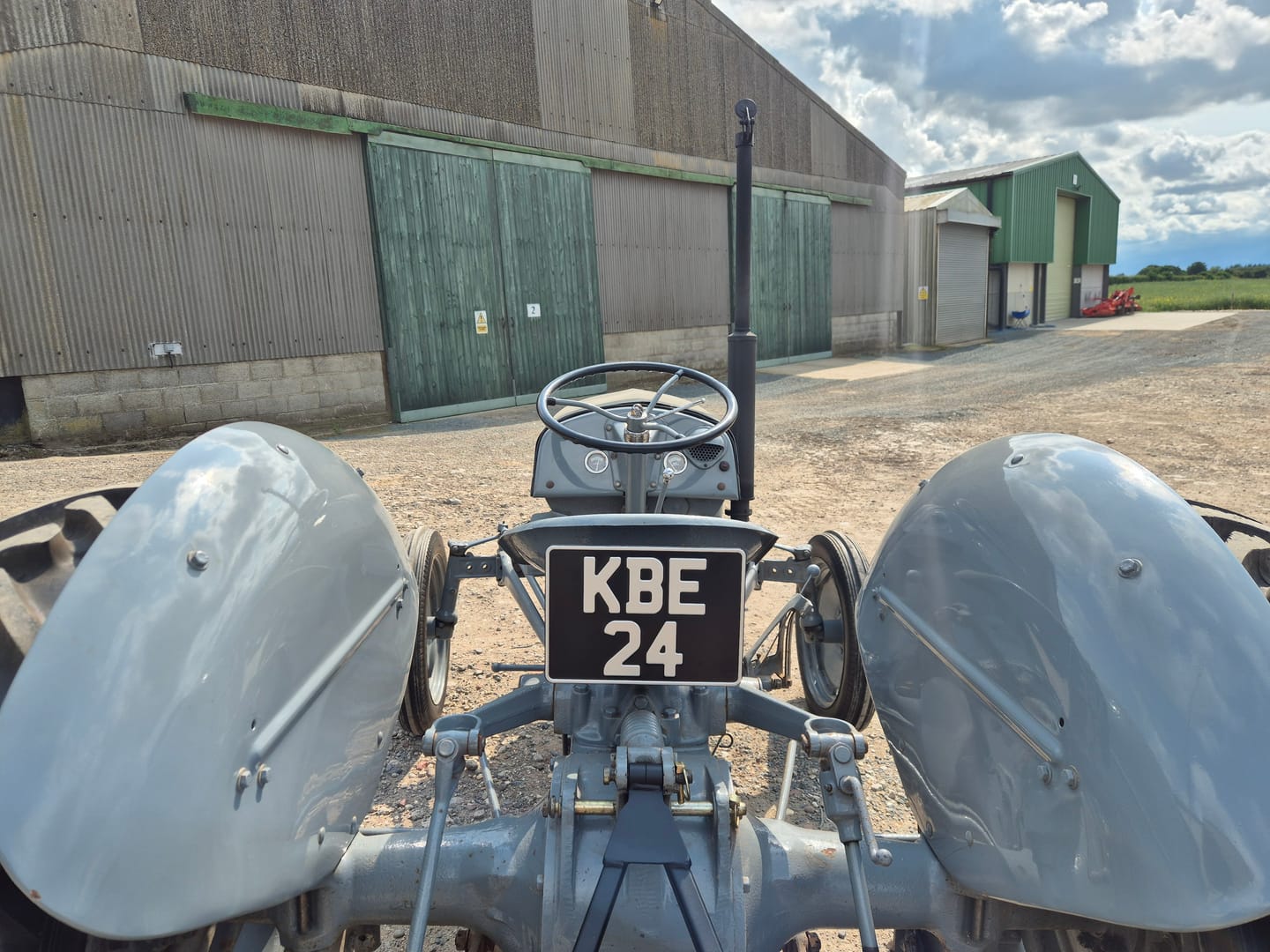 Customer photo review of Classic Land Rover Style Square Number Plate - 11 x 8 inches