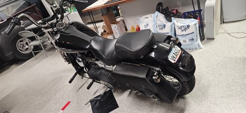 Customer photo review of H-D® Dyna Left Side Solo Bag - DL051