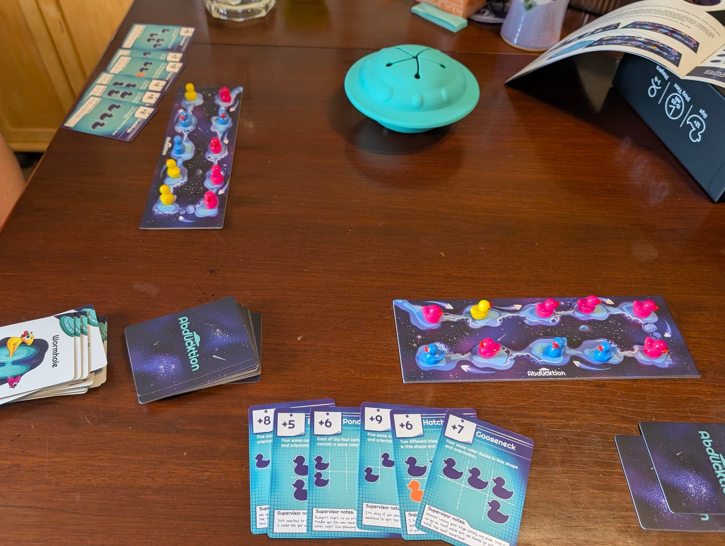 Customer photo review of Abducktion Base Game + IntergalacDuck Expansion (ships inside main box!)