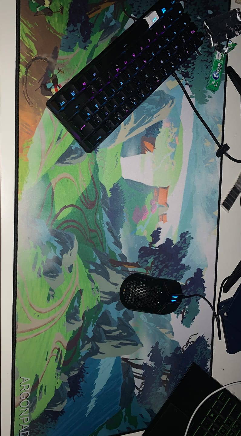 Customer photo review of Customizable Gaming Mousepad