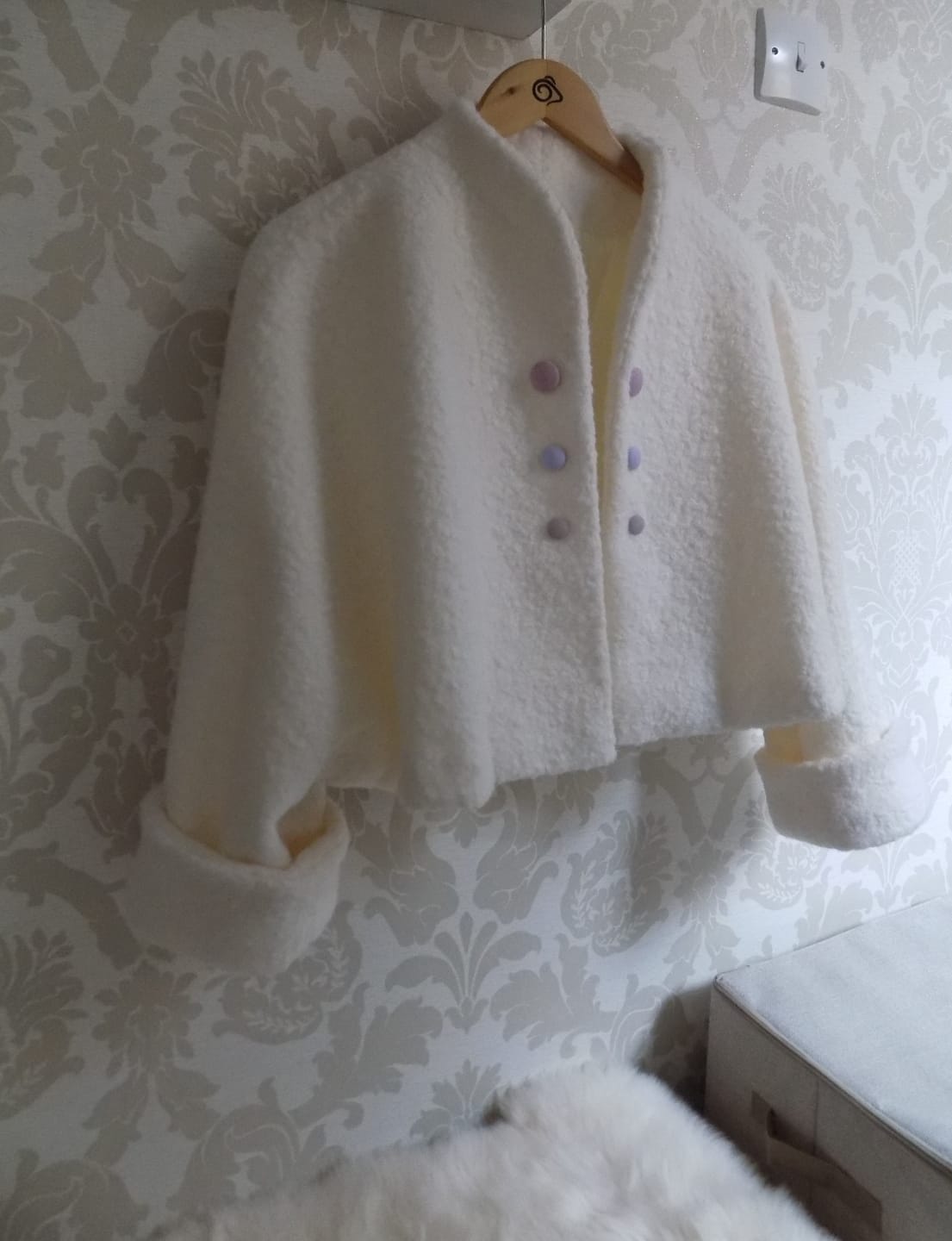 Customer photo review of Plain Boucle Fabric