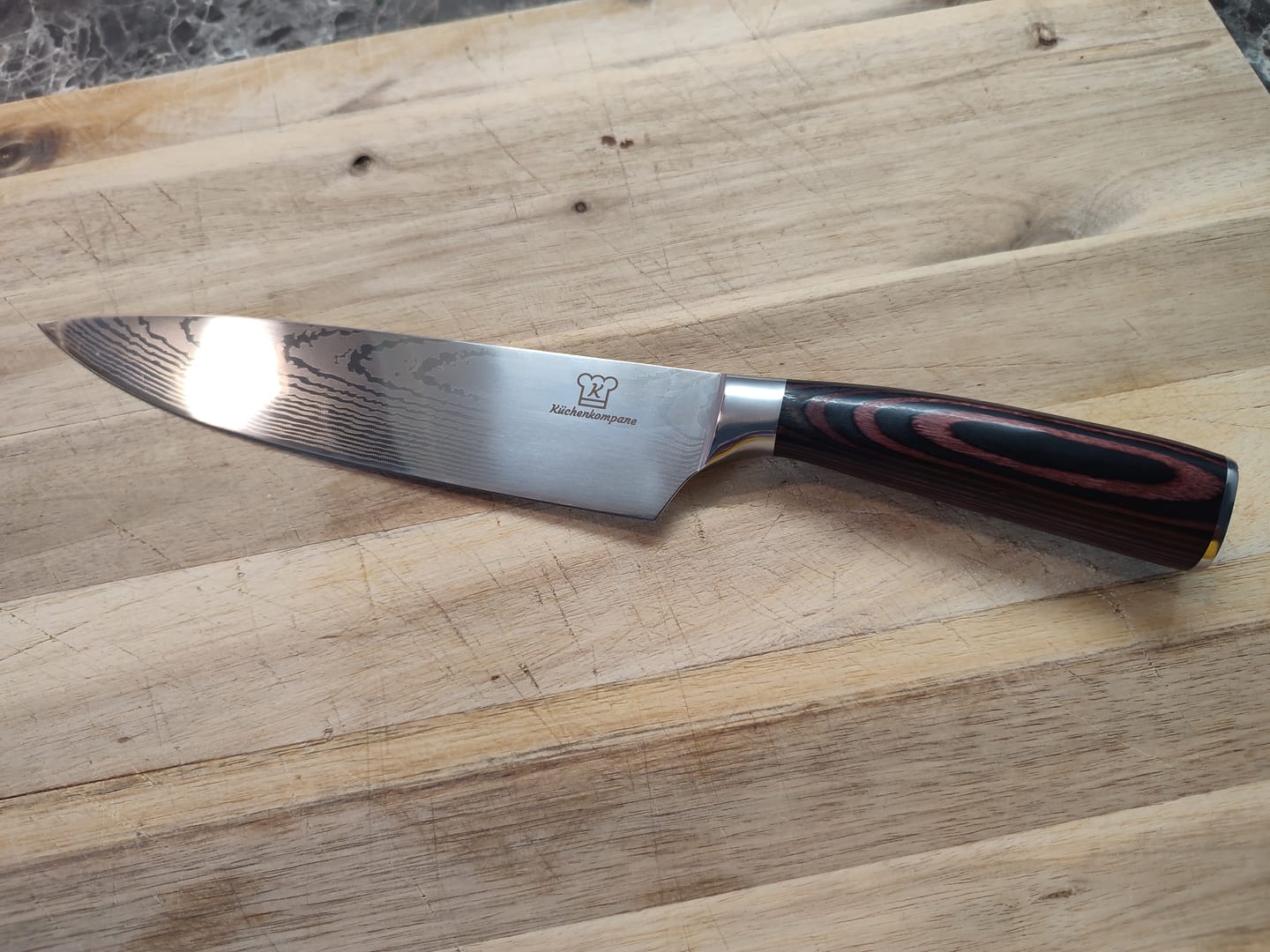 Customer photo review of Asiatisches Chef Messer