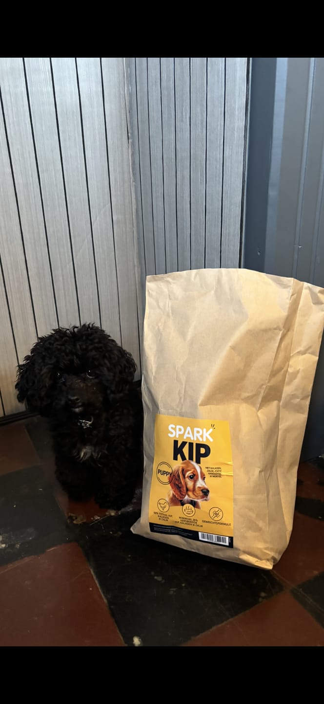 Customer photo review of Puppy - Kip met Kalkoen, Zalm, Zoete Aardappel & Wortel