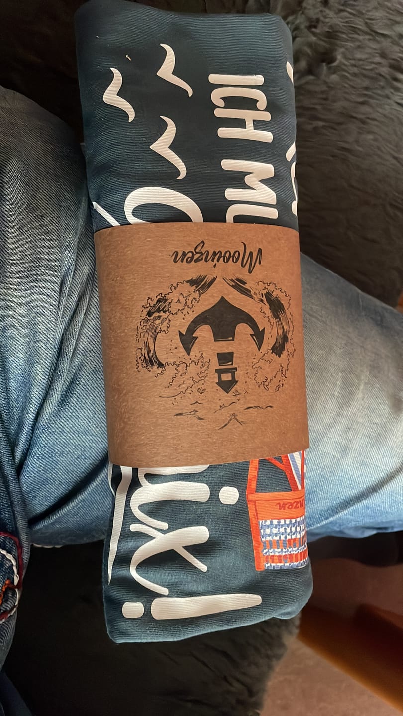 Customer photo review of Ich bin in Rente · Unisex Premium Bio T-Shirt