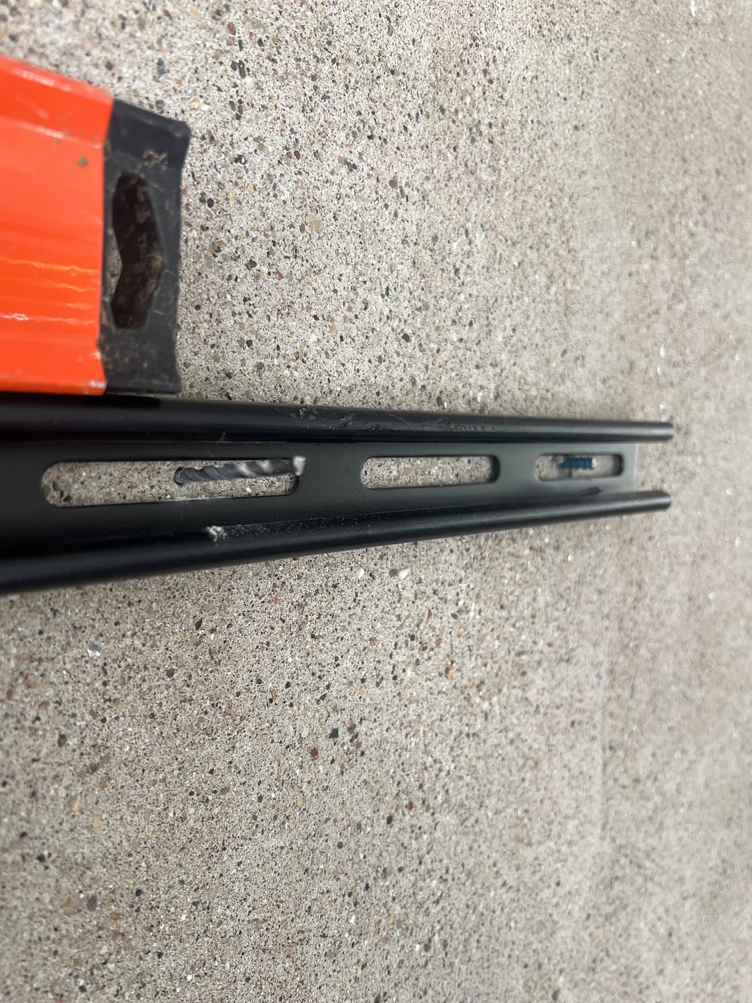 Customer photo review of Wall Mount Organizational System Strut