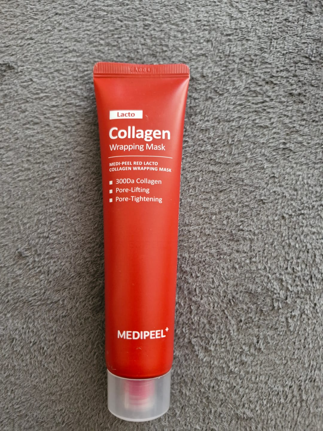 Customer photo review of Maska-plēve poru sašaurināšanai ar kolagēnu Medi-Peel Red Lacto Collagen Wrapping Mask