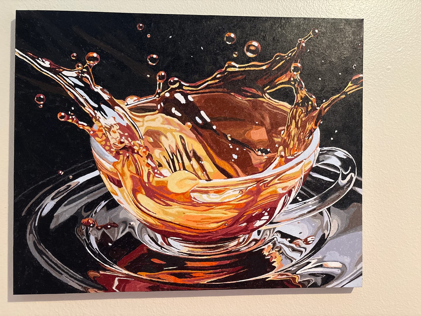 Customer photo review of Coffee Splash Abstract
