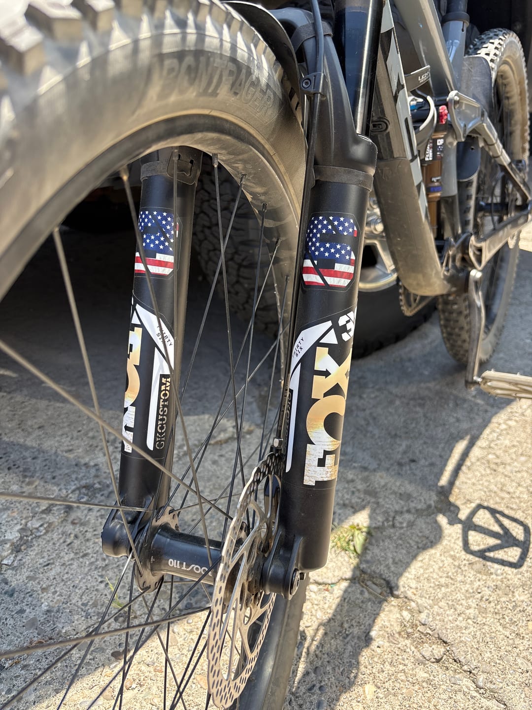 Customer photo review of Custom Fox 36 Decal