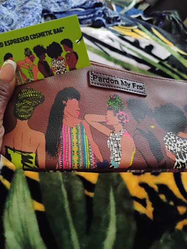 Customer photo review of Squad Espresso Brown Cosmetic Bag