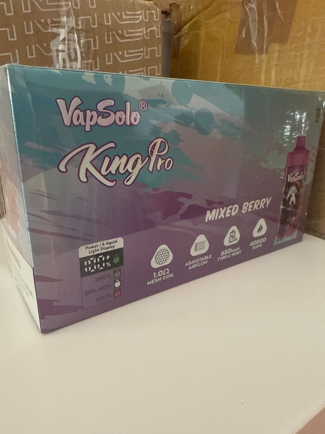 Customer photo review of VAPSOLO KING PRO 40.000puff