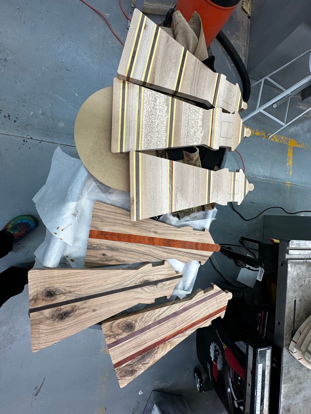 Customer photo review of 17x8" Lighthouse Shaped Serving Board Acrylic Router Template
