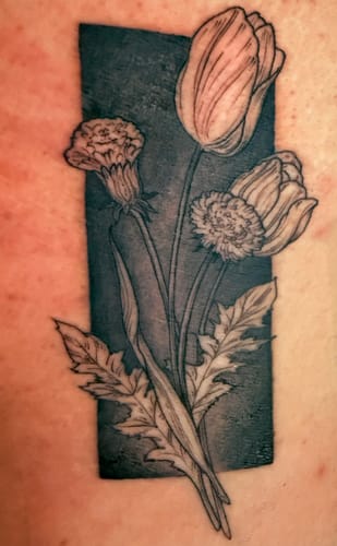 Customer photo review of Painless Tattoo Numbing Cream