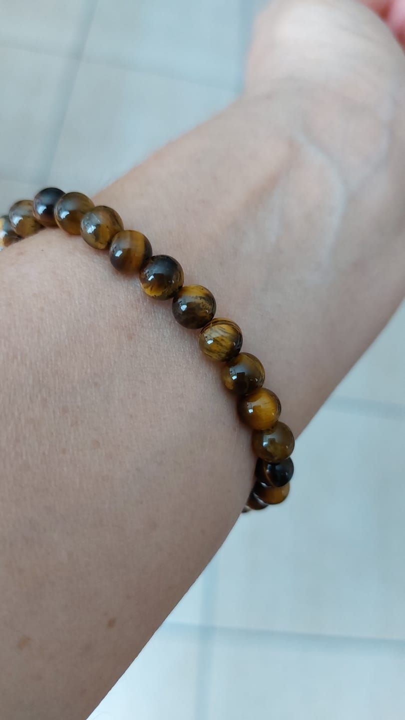 Customer photo review of Bracelet Oeil de Tigre 6mm