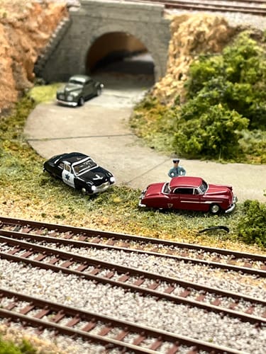 Customer photo review of Woodland Scenics 5613 Police Car, N Scale