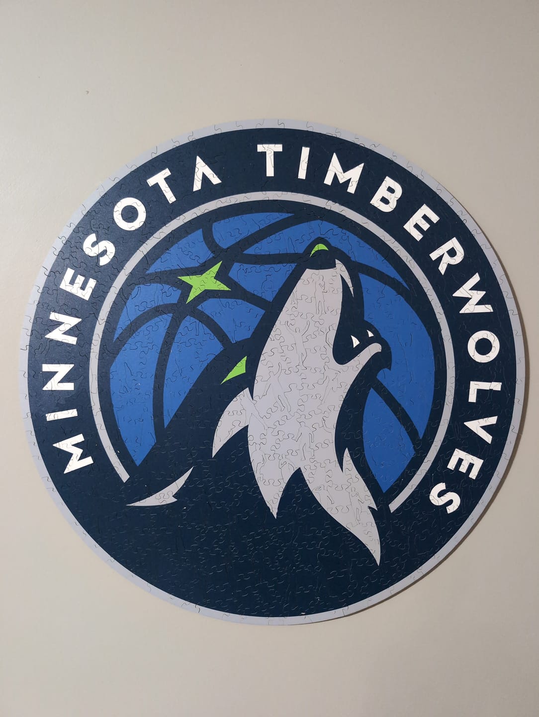 Customer photo review of Minnesota Timberwolves™ - Wooden Puzzle